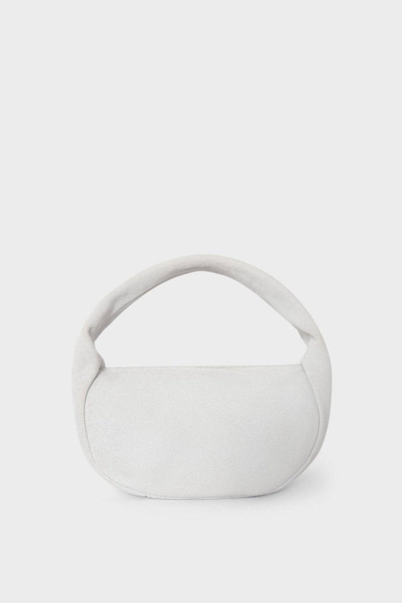 Mini Halo Bag in Suede White