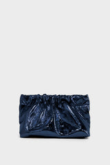 Mini Mellow Clutch in Metallic Midnight