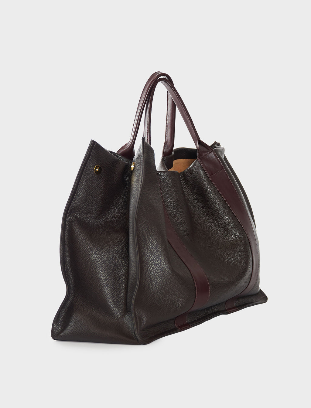 Jumbo Grocer Deluxe Tote Bag in Dark Brown