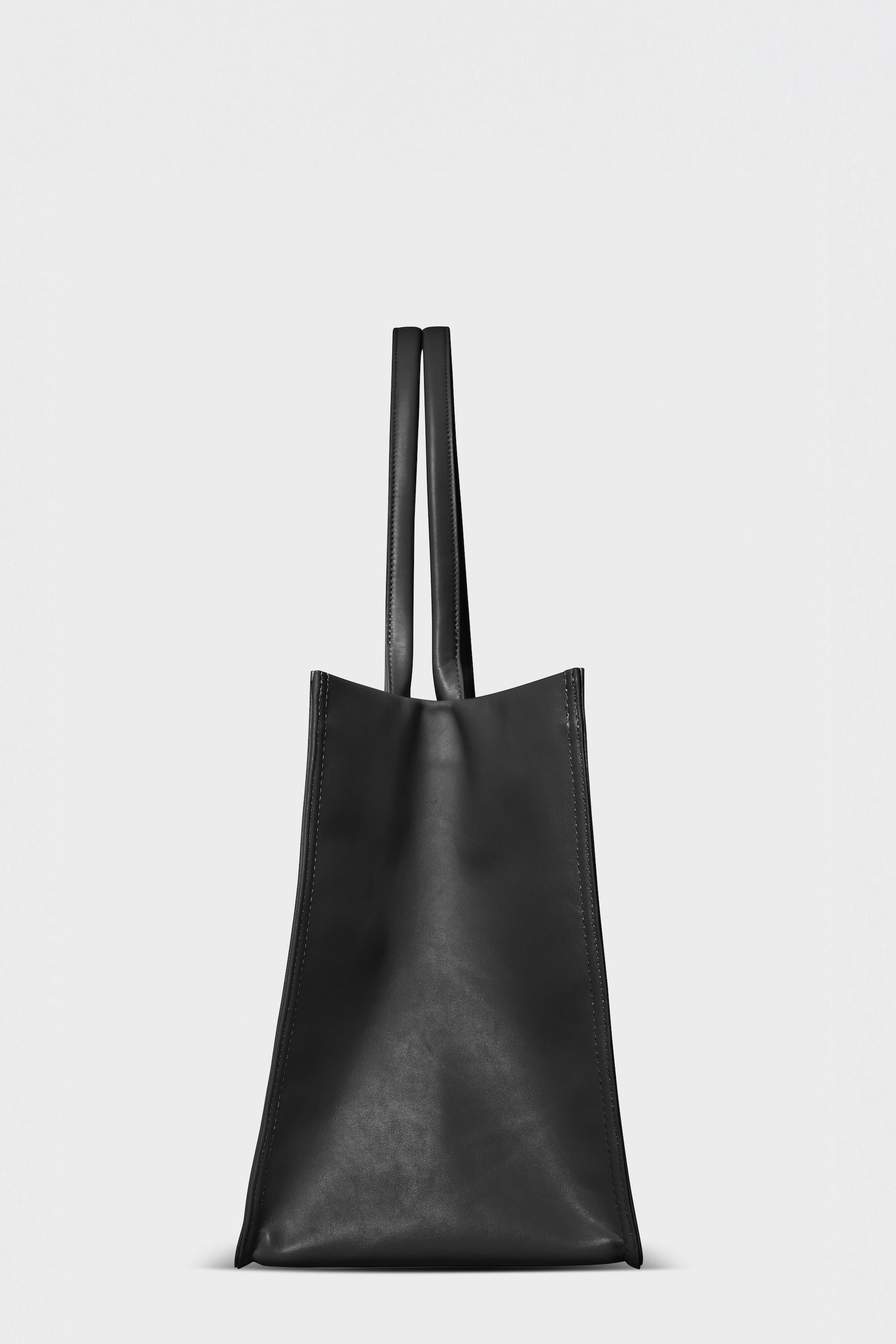 Original Grocer Tote Bag in Smooth Black
