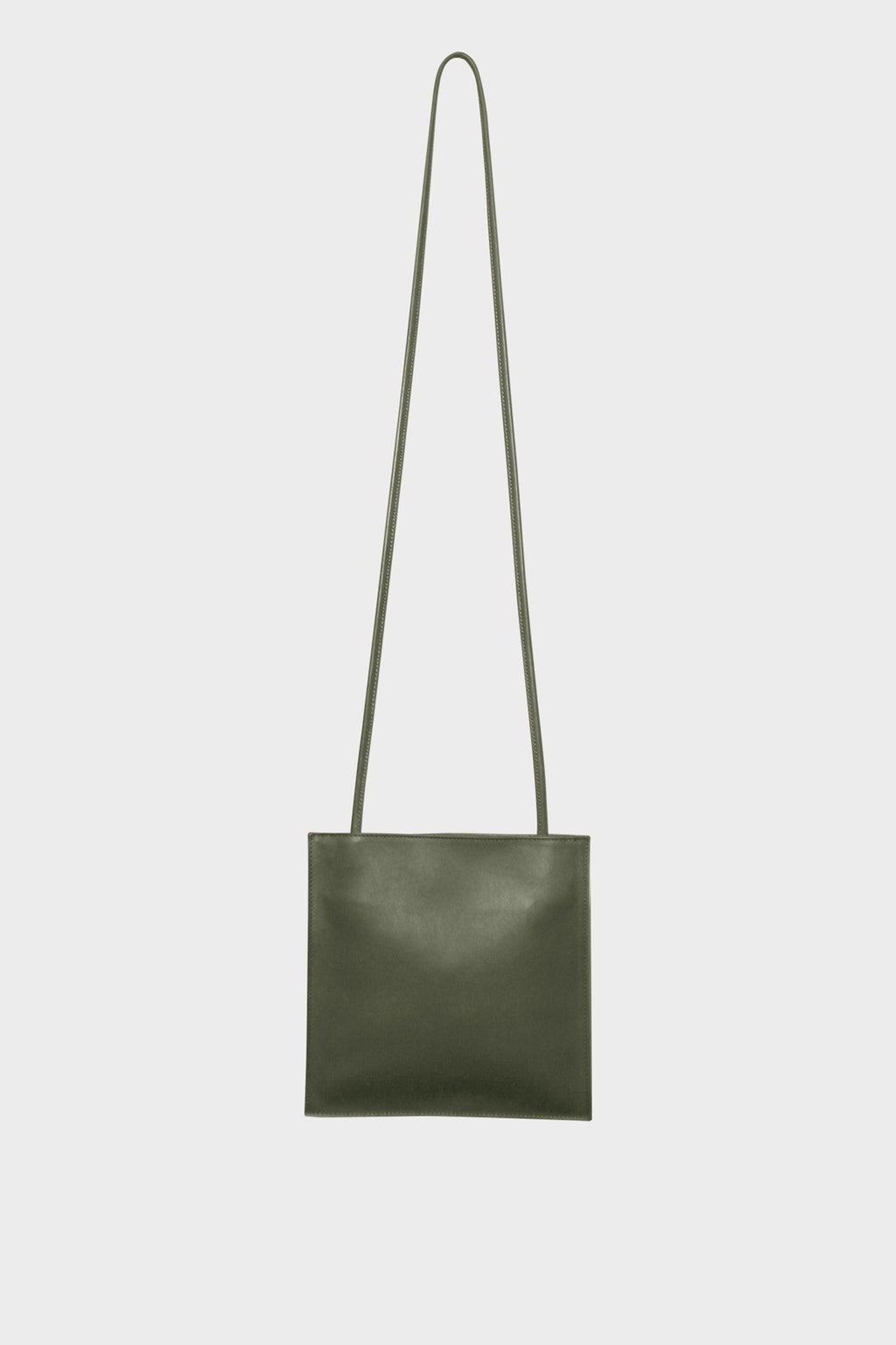 Pocket Crossbody Purse in Smooth Khaki