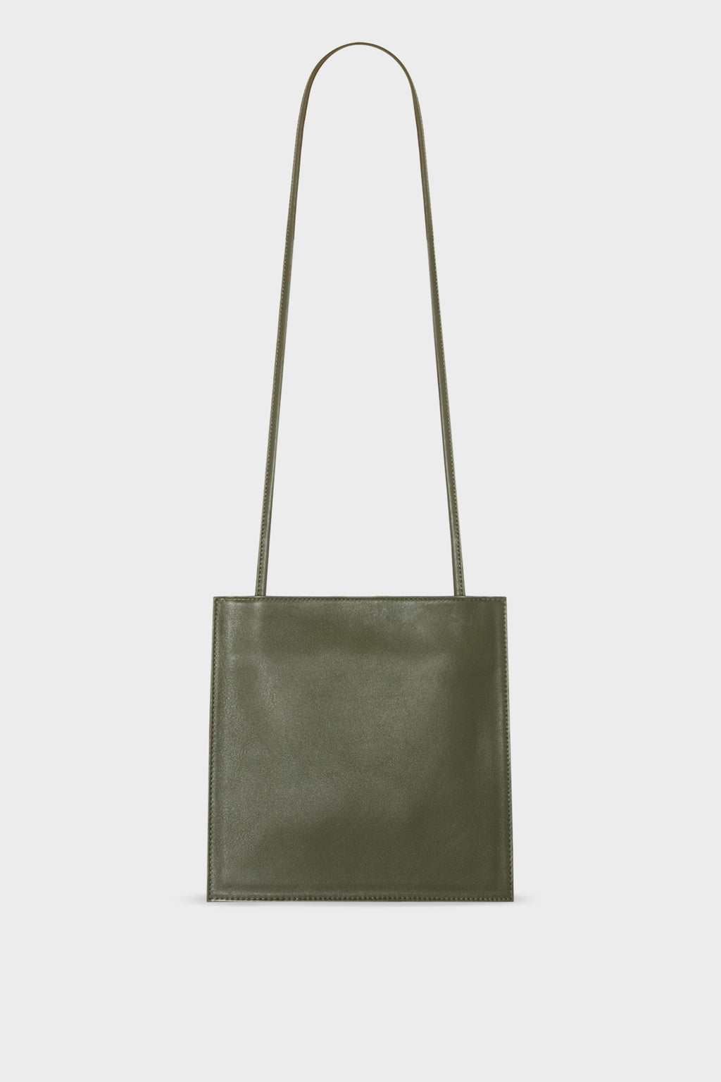 Pocket Crossbody Purse in Smooth Khaki