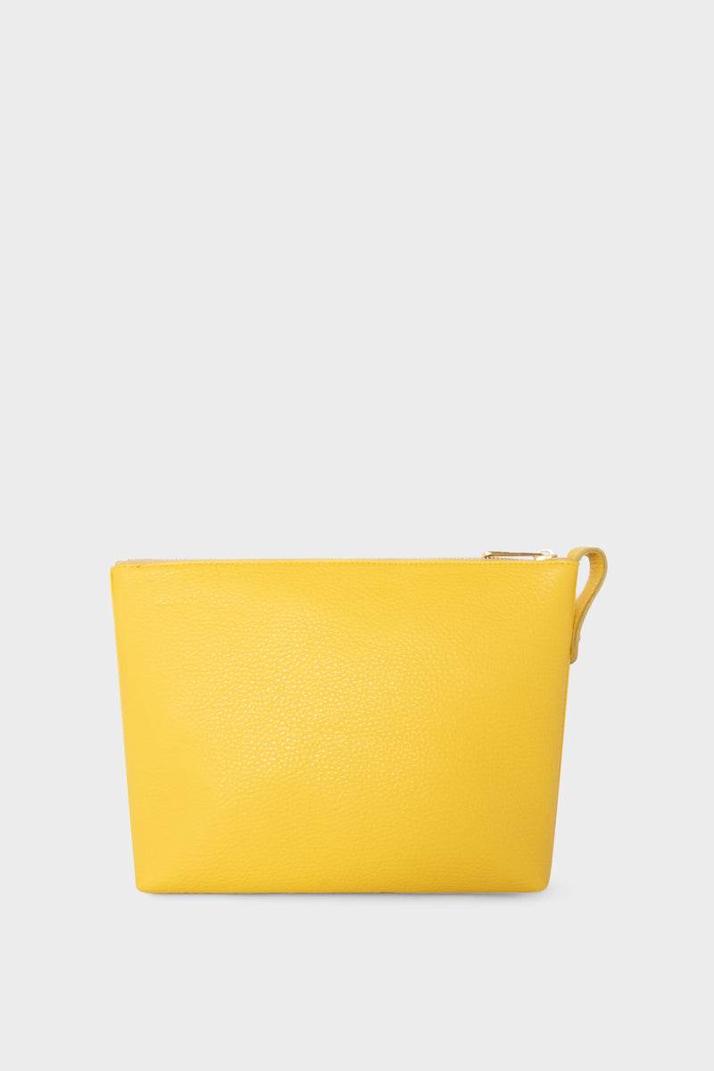 Signature Pouch in LUI Yellow