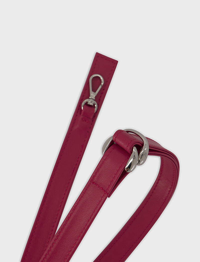 Adjustable Leather Strap Red