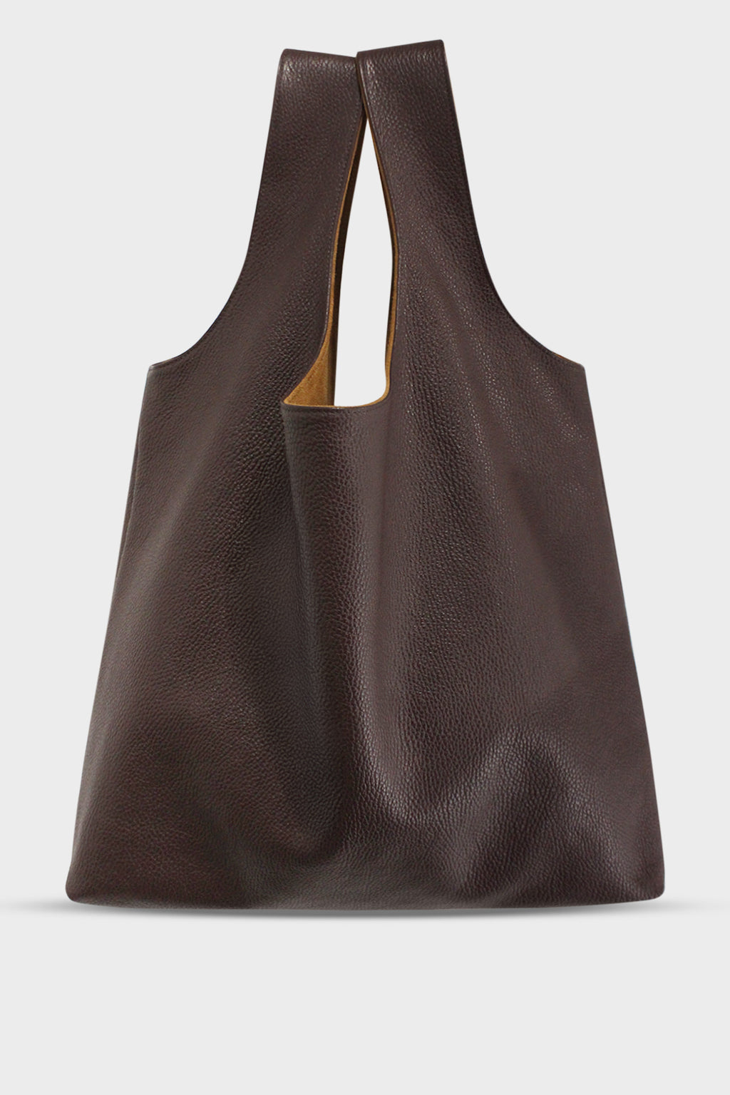 Reversible Sack Tote Bag in Grain Burgundy