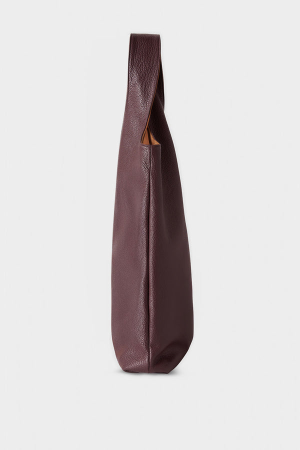 Reversible Sack Tote II in Grain Burgundy