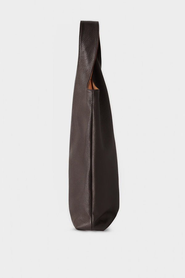 Reversible Sack Tote II in Grain Dark Brown