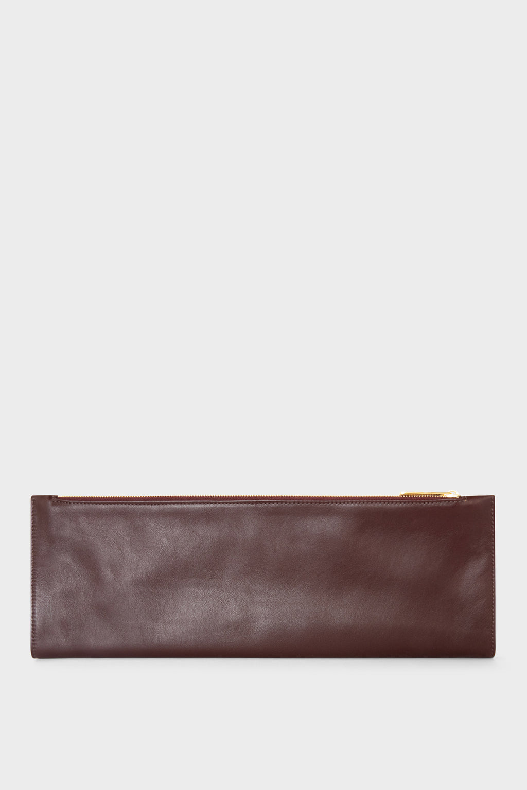 Slimline Clutch Pouch in Smooth Burgundy