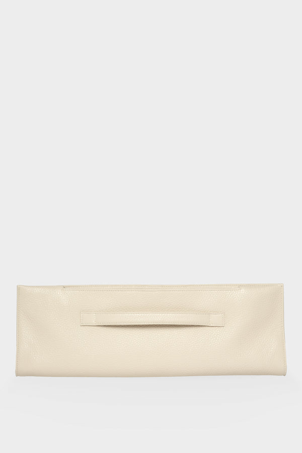 Handle Clutch in Grain White Wash