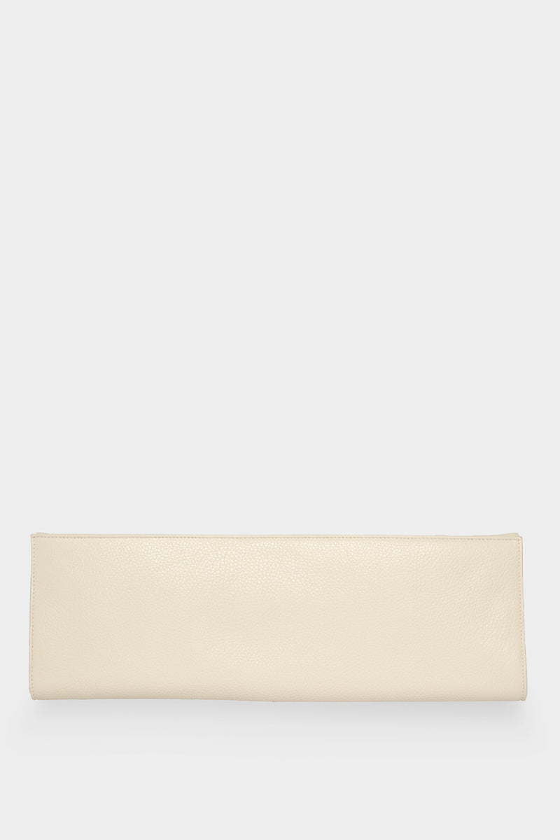 Handle Clutch in Grain White Wash