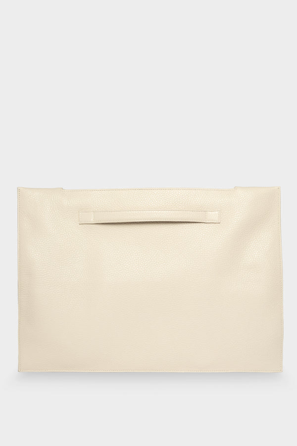 Handle Clutch in Grain White Wash