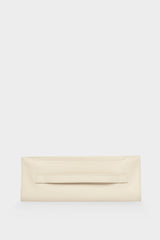 Small Handle Clutch in Grain White Wash