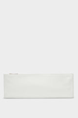 Slimline Clutch Pouch in Smooth Off White