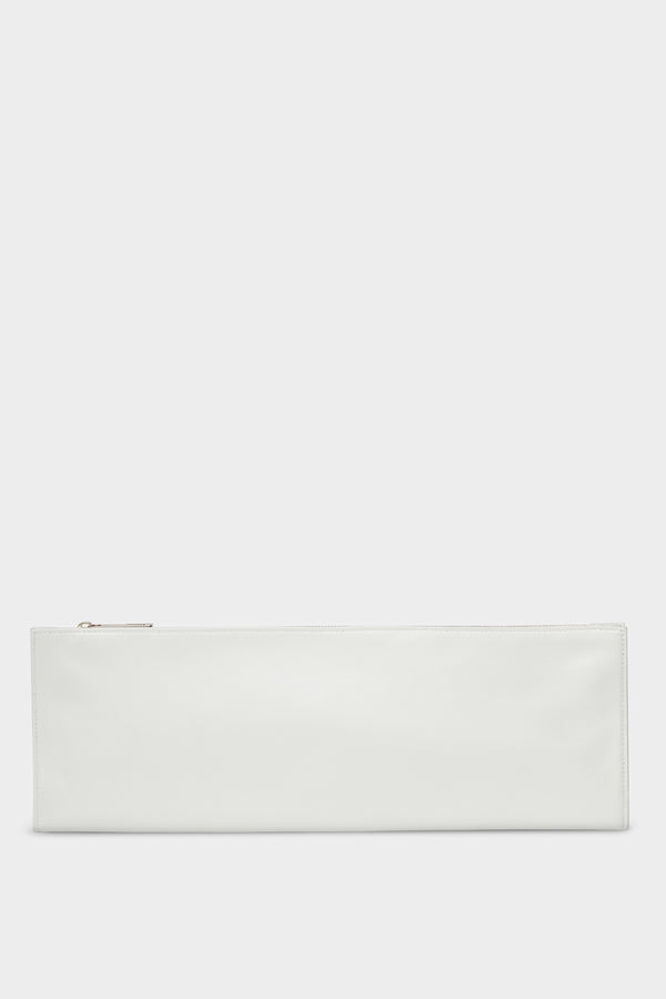 Slimline Clutch Pouch in Smooth Off White