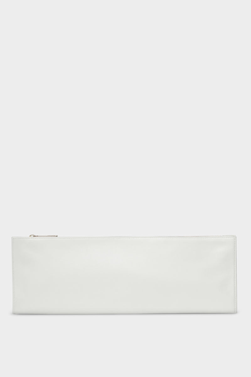 Slimline Clutch Pouch in Smooth Off White