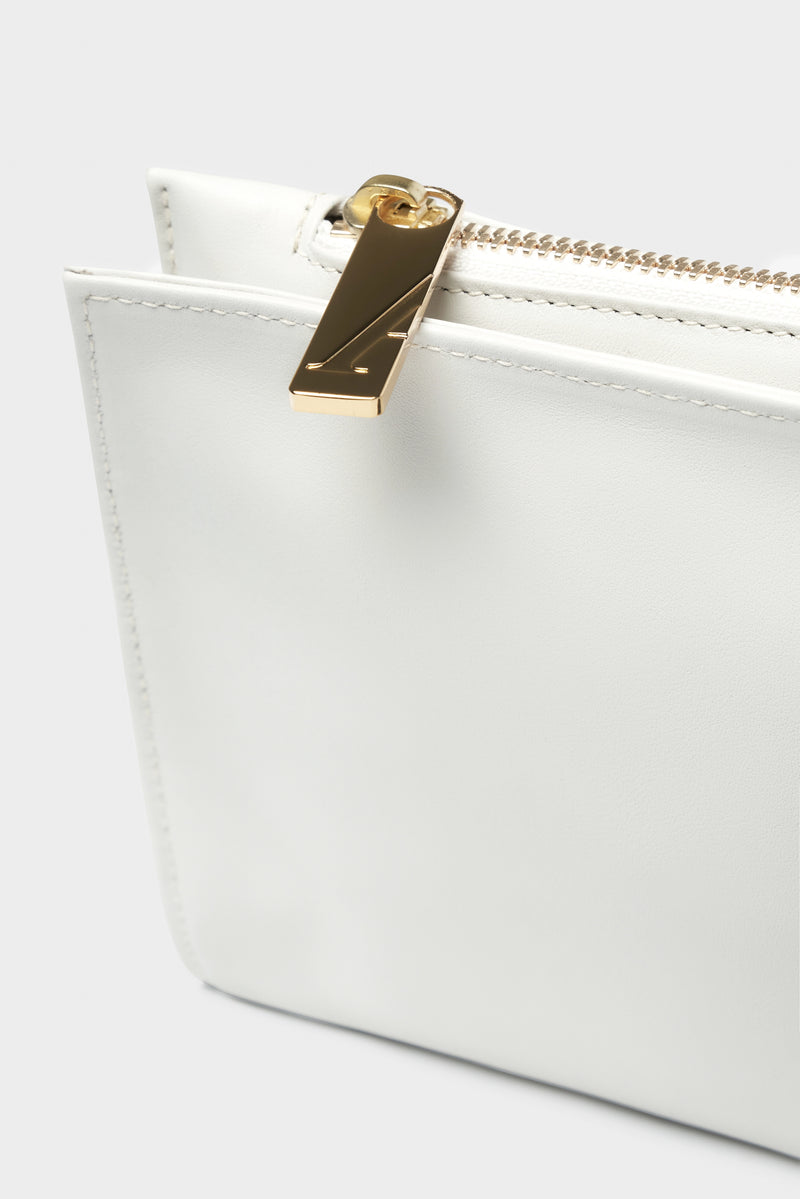 Slimline Clutch Pouch in Smooth Off White