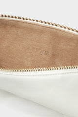 Slimline Clutch Pouch in Smooth Off White