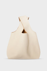 Small Reversible Sack Handbag in Grain White Wash