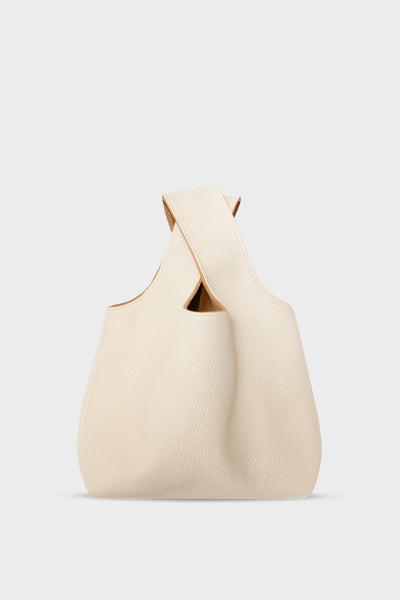 Small Reversible Sack Handbag in Grain White Wash