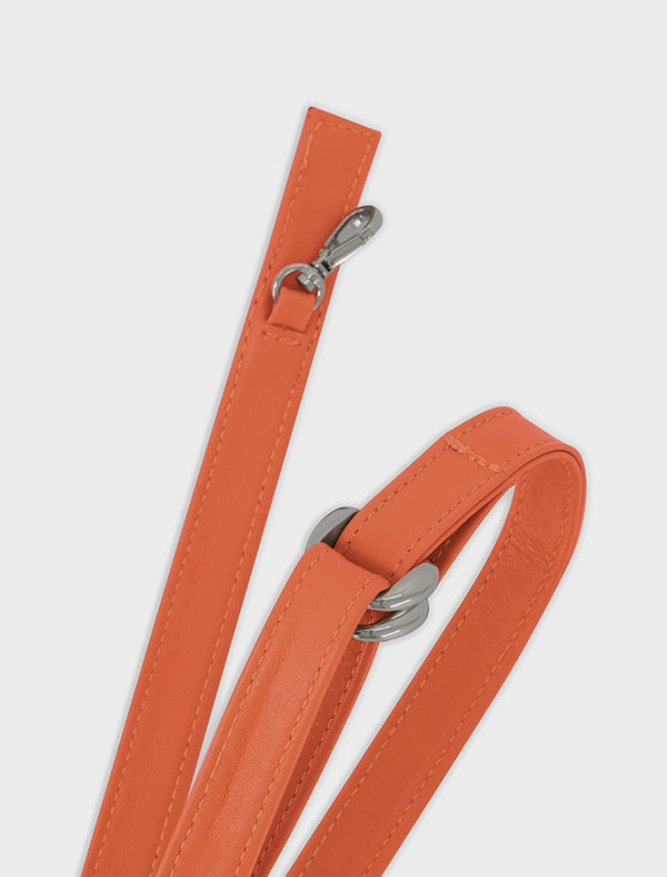 Adjustable Leather Strap Orange