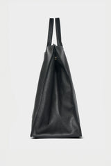 Jumbo Suite Tote Bag in Grain Black