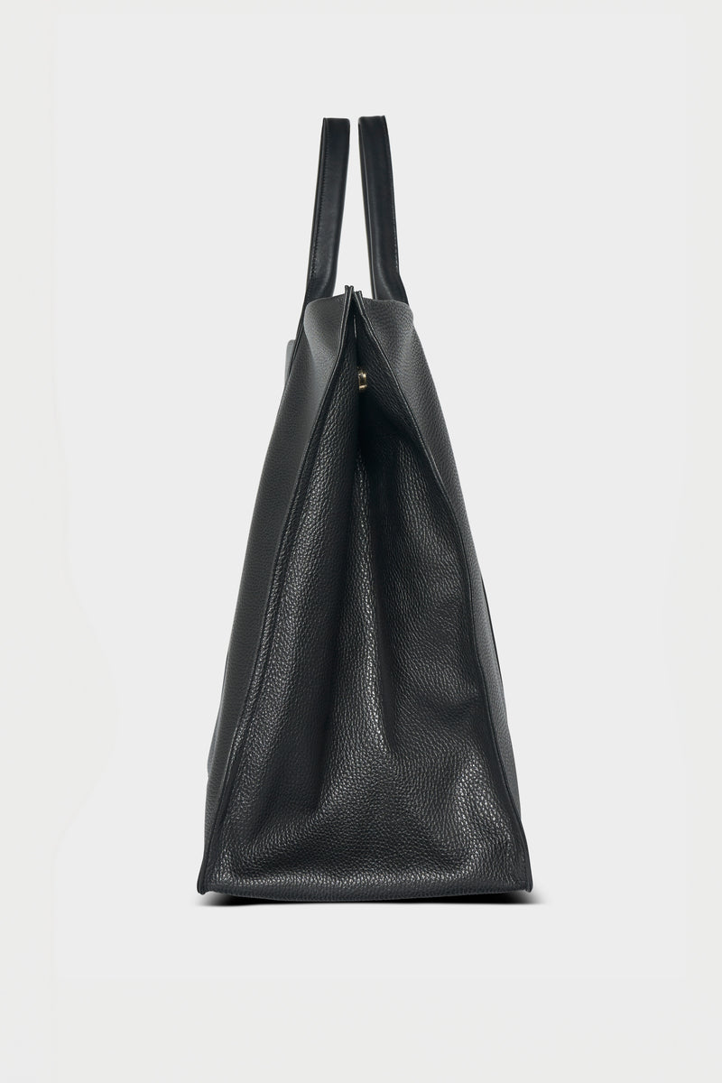 Jumbo Grocer Deluxe Tote Bag in Black