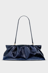 Fold Long Clutch Metallic Midnight