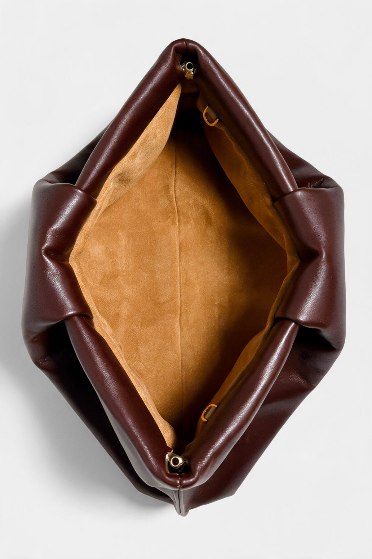 Slim Fold Clutch in Smooth Burgundy