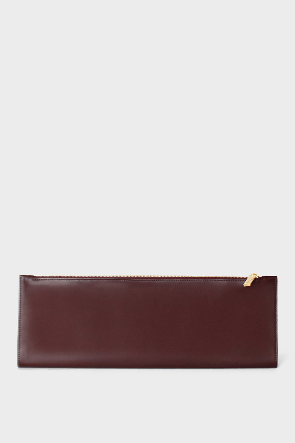 Slimline Clutch Pouch in Smooth Burgundy