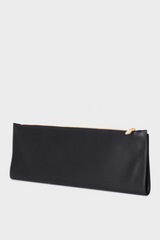 Slimline Clutch Pouch in Smooth Black