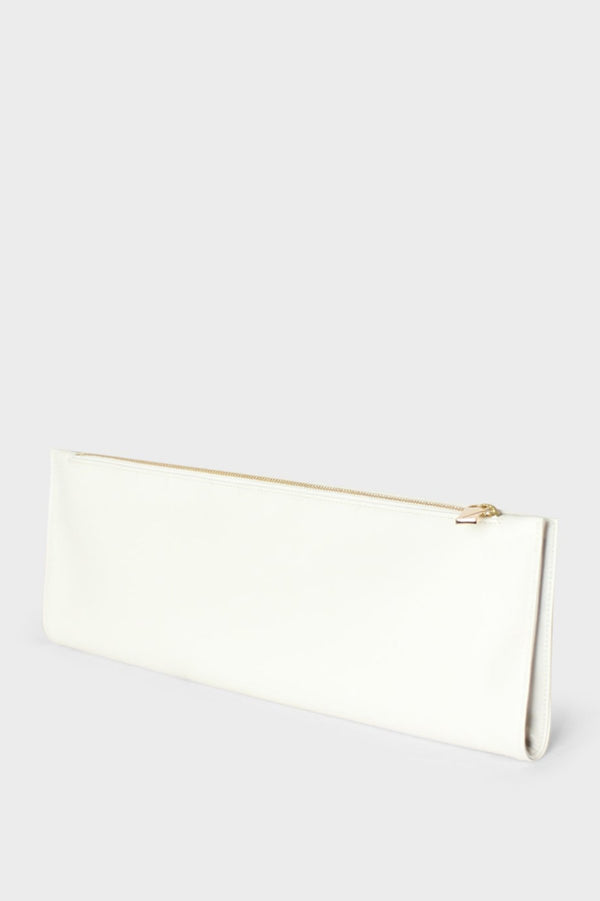 A side image of the slimline clutch pouch. It's suited as a party clutch or a pouch or wallet.