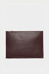 Slimline Clutch Pouch in Smooth Burgundy