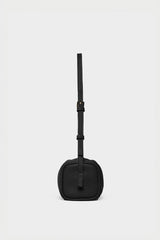 Small Barrel Shoulder Bag Grain Black