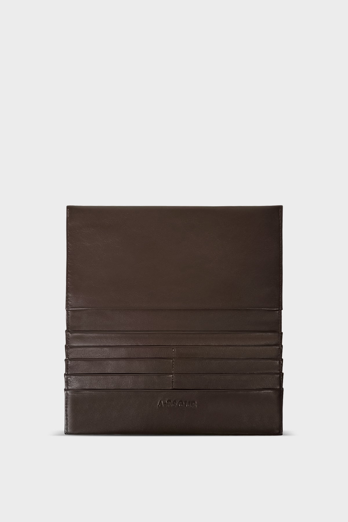 Travel Pouch in Smooth Dark Brown