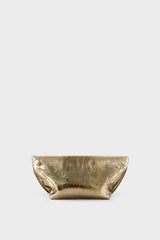 Trapezoid Clutch in Metallic Gold