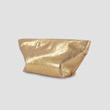 Trapezoid Clutch in Metallic Gold