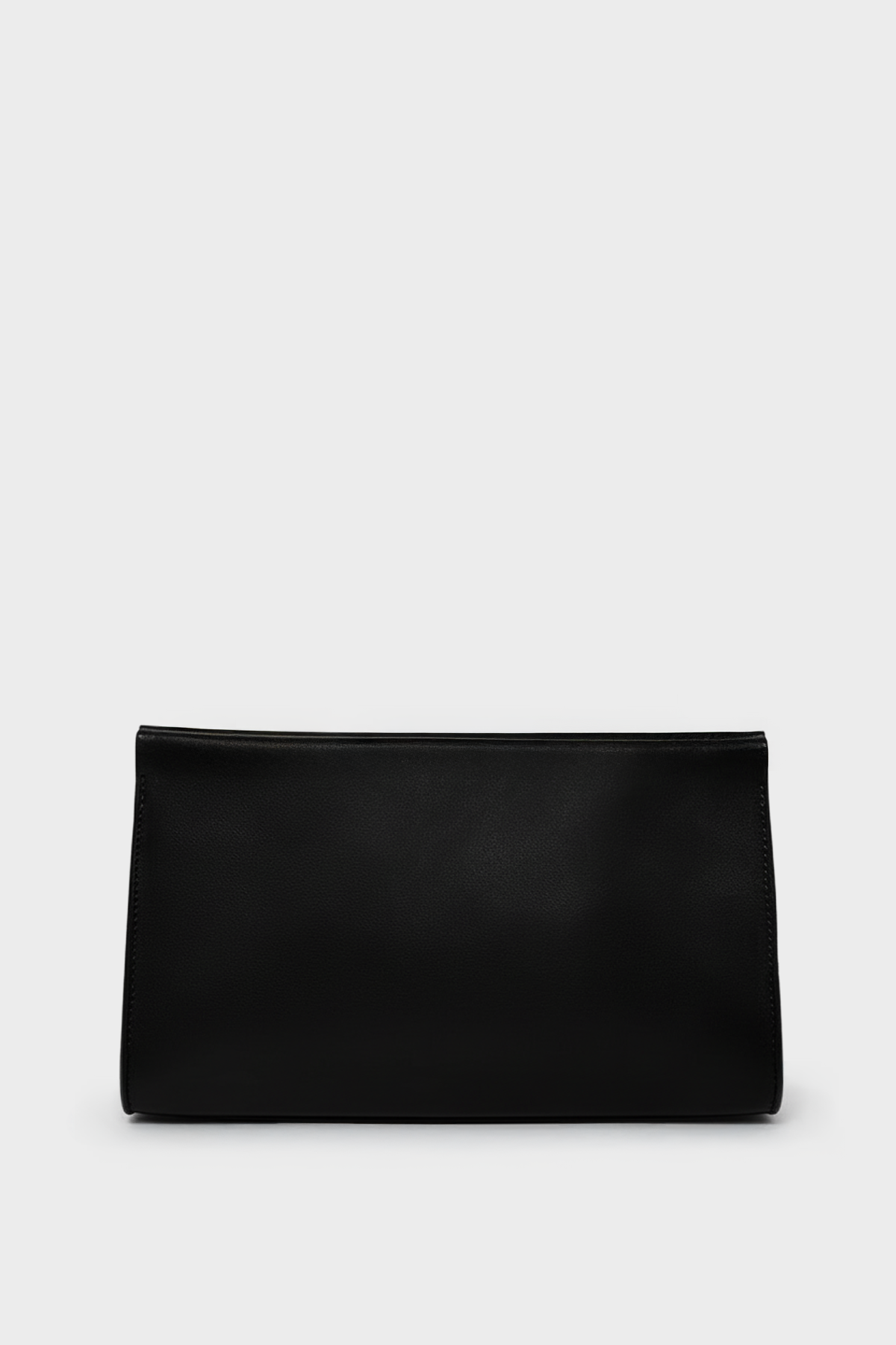 Teardrop Clutch in Smooth Black