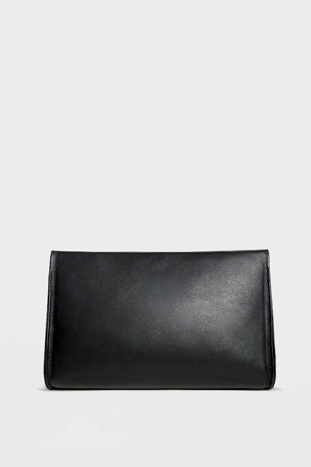 Teardrop Clutch in Smooth Black