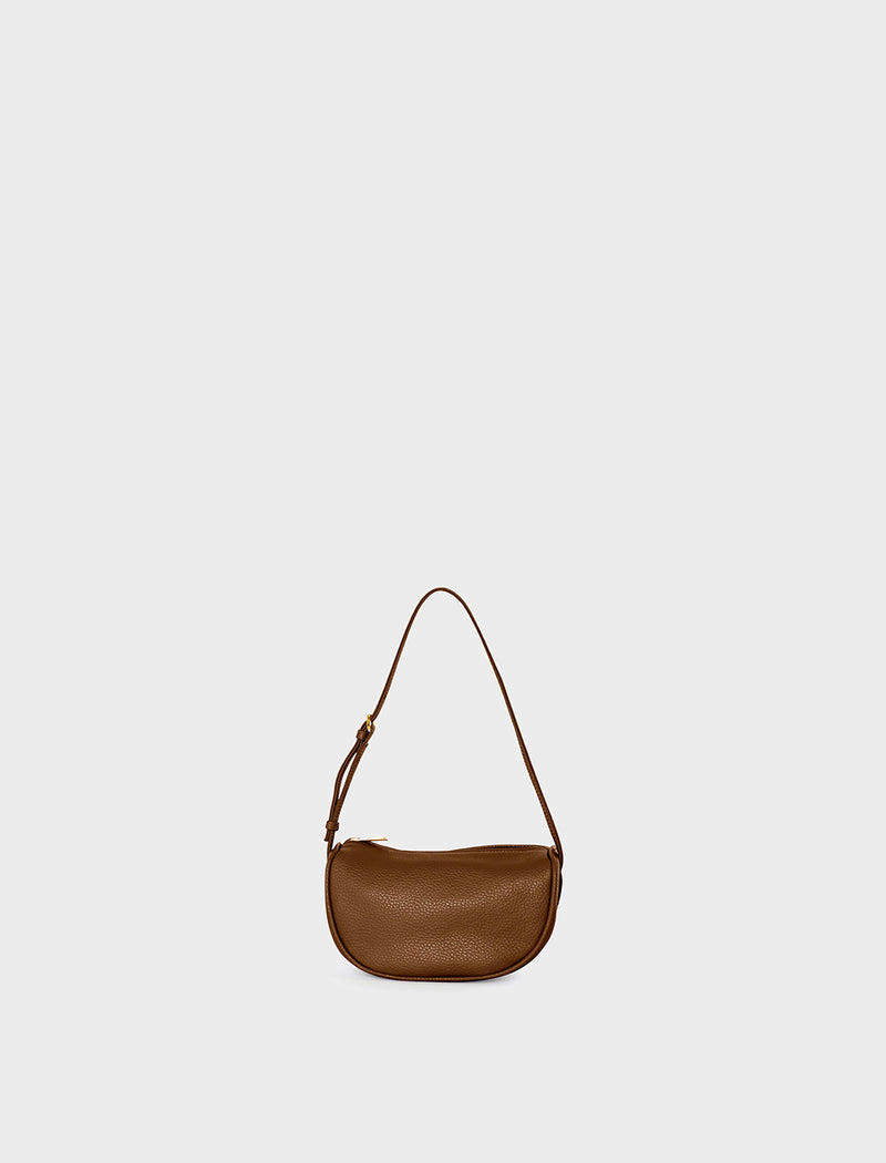 Small Saddle Shoulder Bag | Grain Brown – A-ESQUE