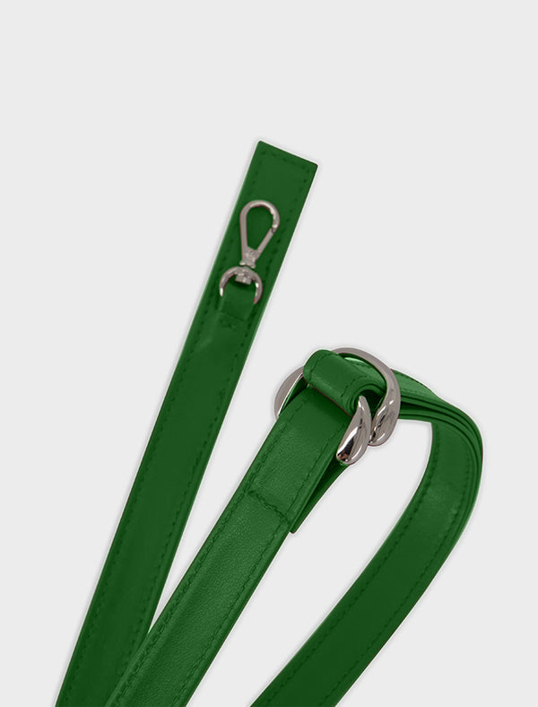 Adjustable Leather Strap Green