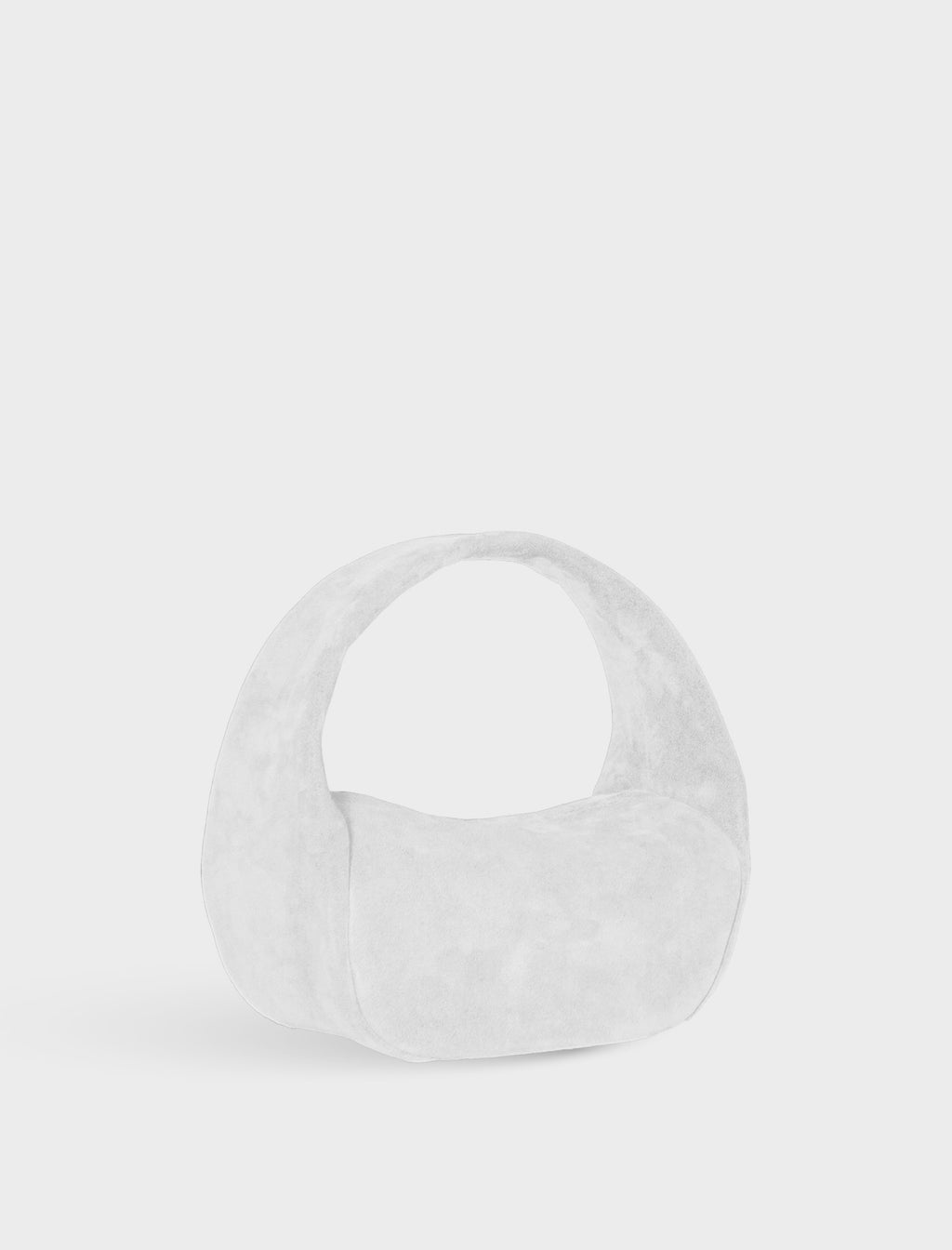 Mini Halo Bag in Suede White