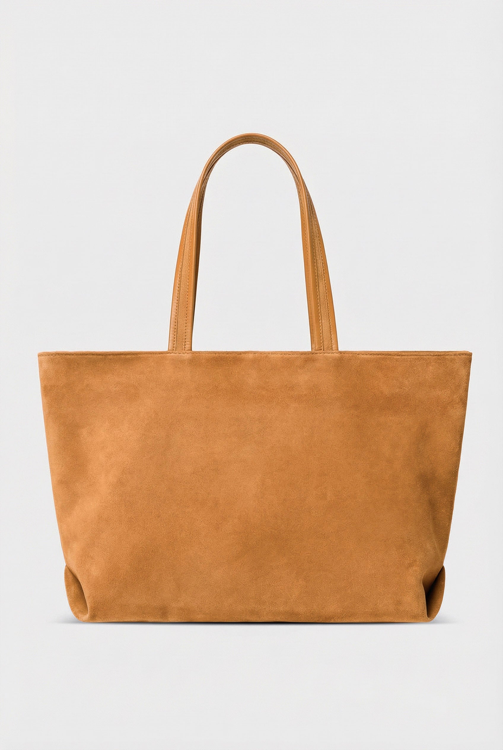 Simple Fold Tote in Suede Tan