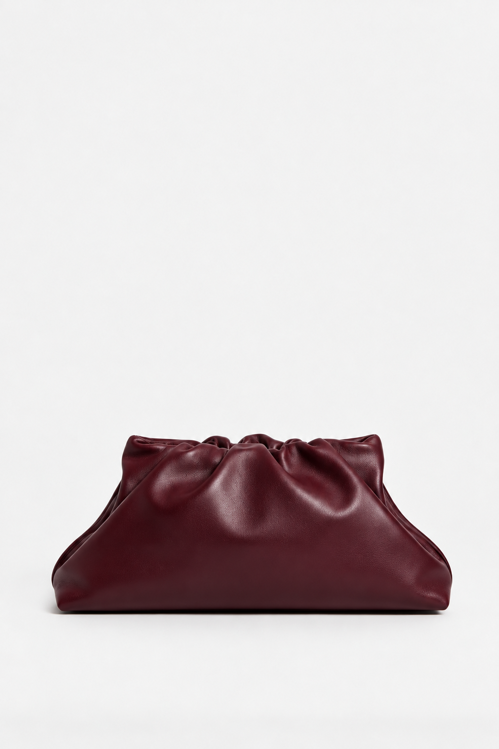 Midi Cloud Bag in Smooth Burgundy