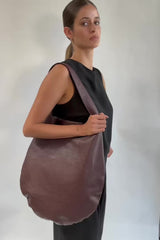 One Hobo Bag in Grain Burgundy