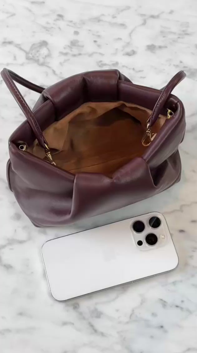 Fold Mini Metallic Silver Clutch Shoulder Bag | Handmade in Australia