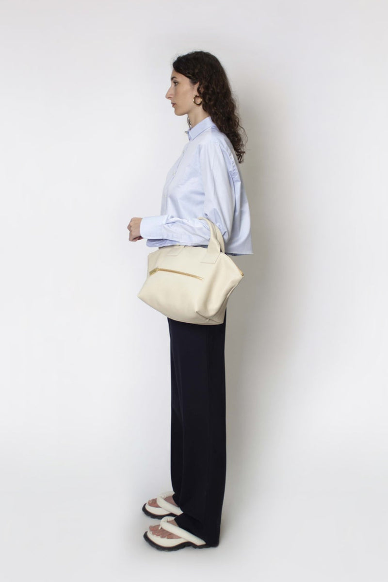 Carry All Handler Midi White Wash