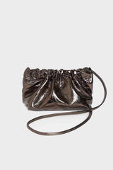 Mini Mellow Clutch in Metallic Pewter