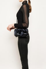 Mini Mellow Clutch in Metallic Midnight