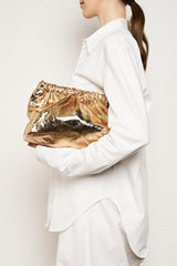 Mellow Clutch in Metallic Gold