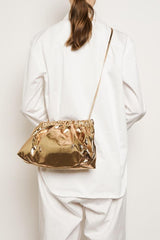 Mellow Clutch in Metallic Gold